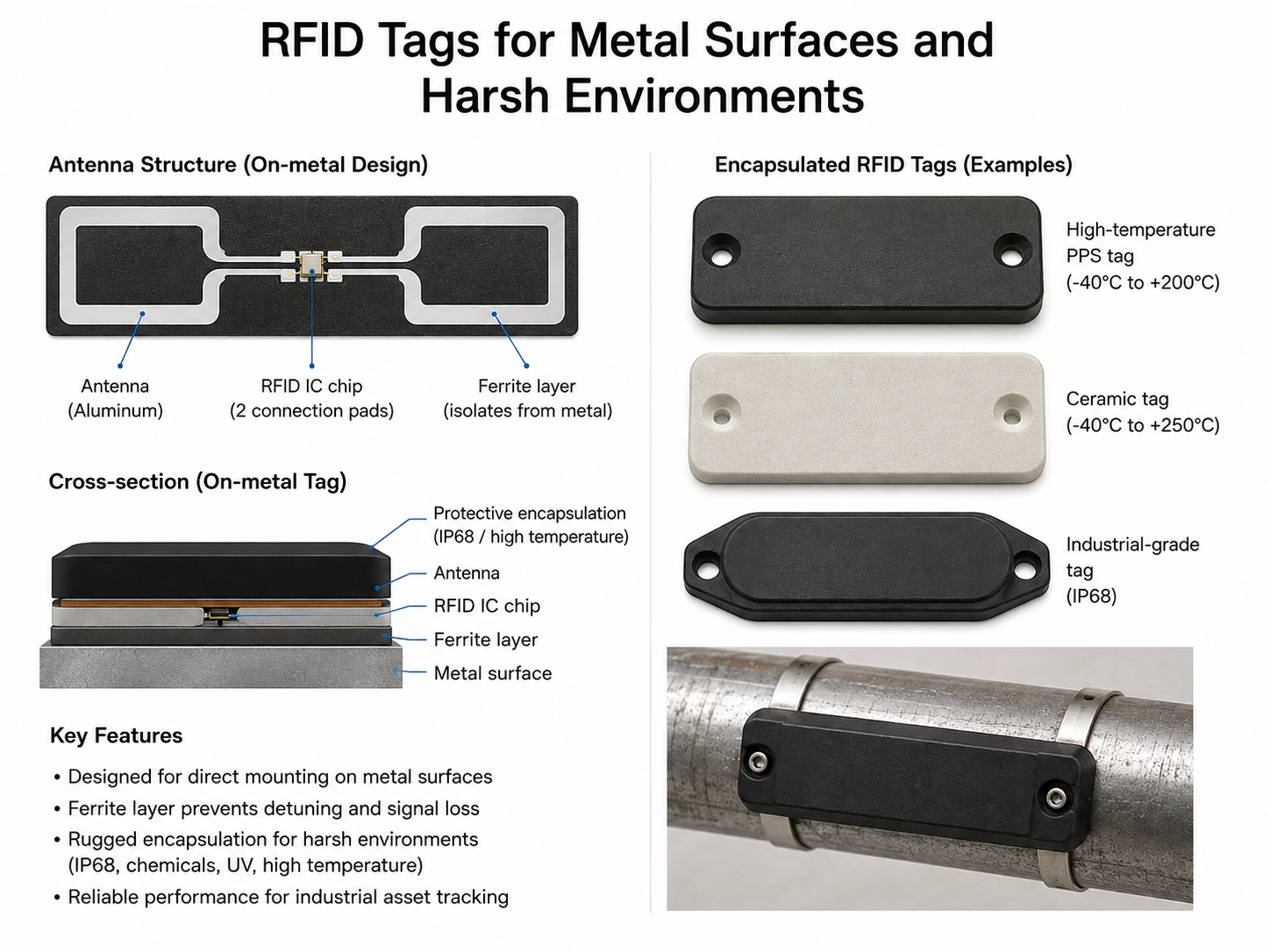 Kaip pasirinkti RFID žymų tipus{0}}metalinėms ir atšiaurioms aplinkoms